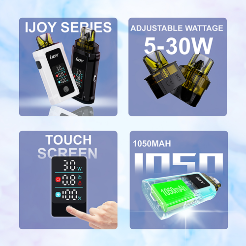 IJoy IJOY Captain 30 Kit - Pod Kit - Akku 1050 mAh - 2ml - Purple (Wiederaufladbares Mehrweg Pod System E-Zigaretten Set) IJoy IJOY Captain 30 Kit - Pod Kit - Akku 1050 mAh - 2ml - Purple (Wiederaufladbares Mehrweg Pod System E-Zigaretten Set)