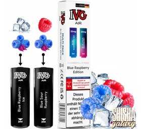 IVG IVG Air - Blue Raspberry Edition - Liquid Pod - Nikotin 20 mg - 2er Multipack IVG IVG Air - Blue Raspberry Edition - Liquid Pod - Nikotin 20 mg - 2er Multipack