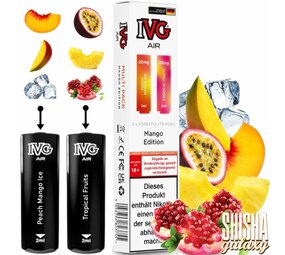 IVG IVG Air - Mango Edition - Liquid Pod - Nikotin 20 mg - 2er Multipack IVG IVG Air - Mango Edition - Liquid Pod - Nikotin 20 mg - 2er Multipack