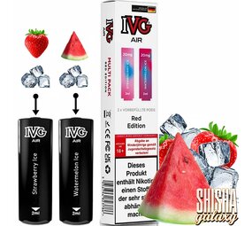 IVG IVG Air - Red Edition - Liquid Pod - Nikotin 20 mg - 2er Multipack IVG IVG Air - Red Edition - Liquid Pod - Nikotin 20 mg - 2er Multipack