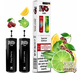 IVG IVG Air - Special Edition - Liquid Pod - Nikotin 20 mg - 2er Multipack IVG IVG Air - Special Edition - Liquid Pod - Nikotin 20 mg - 2er Multipack