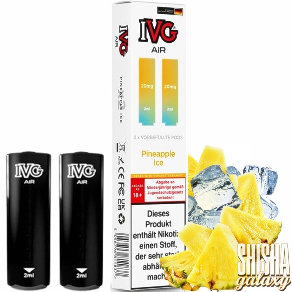 IVG IVG Air - Pineapple Ice - Liquid Pod - 2 ml - Nikotin 20 mg - 2er Pack (4ml)