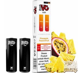 IVG IVG Air - Pineapple Passionfruit - Liquid Pod - Nikotin 20 mg - 2er Pack IVG IVG Air - Pineapple Passionfruit - Liquid Pod - Nikotin 20 mg - 2er Pack