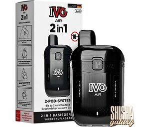 IVG IVG Air 2in1 - Pod Kit - Akku 780 mAh - Black IVG IVG Air 2in1 - Pod Kit - Akku 780 mAh - Black