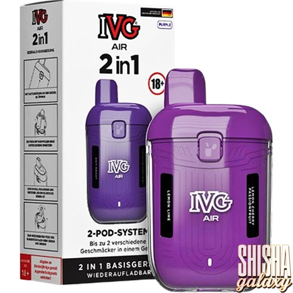 IVG IVG Air 2in1 - Pod Kit - Akku 780 mAh - Purple - 2-Pod-System - E-Zigarette