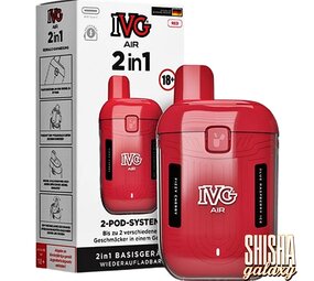 IVG IVG Air 2in1 - Pod Kit - Akku 780 mAh - Red IVG IVG Air 2in1 - Pod Kit - Akku 780 mAh - Red