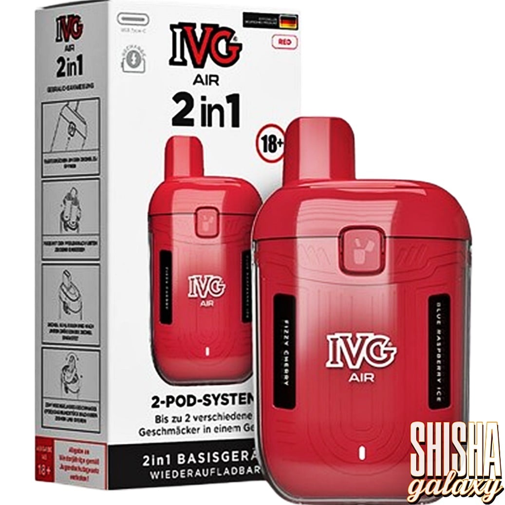 Ivg Vape 2 In 1 IVG Air 2in1 - Pod Kit - Akku 780 mAh - Red