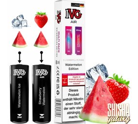IVG IVG Air - Watermelon Edition - Liquid Pod - Nikotin 20 mg - 2er Multipack IVG IVG Air - Watermelon Edition - Liquid Pod - Nikotin 20 mg - 2er Multipack