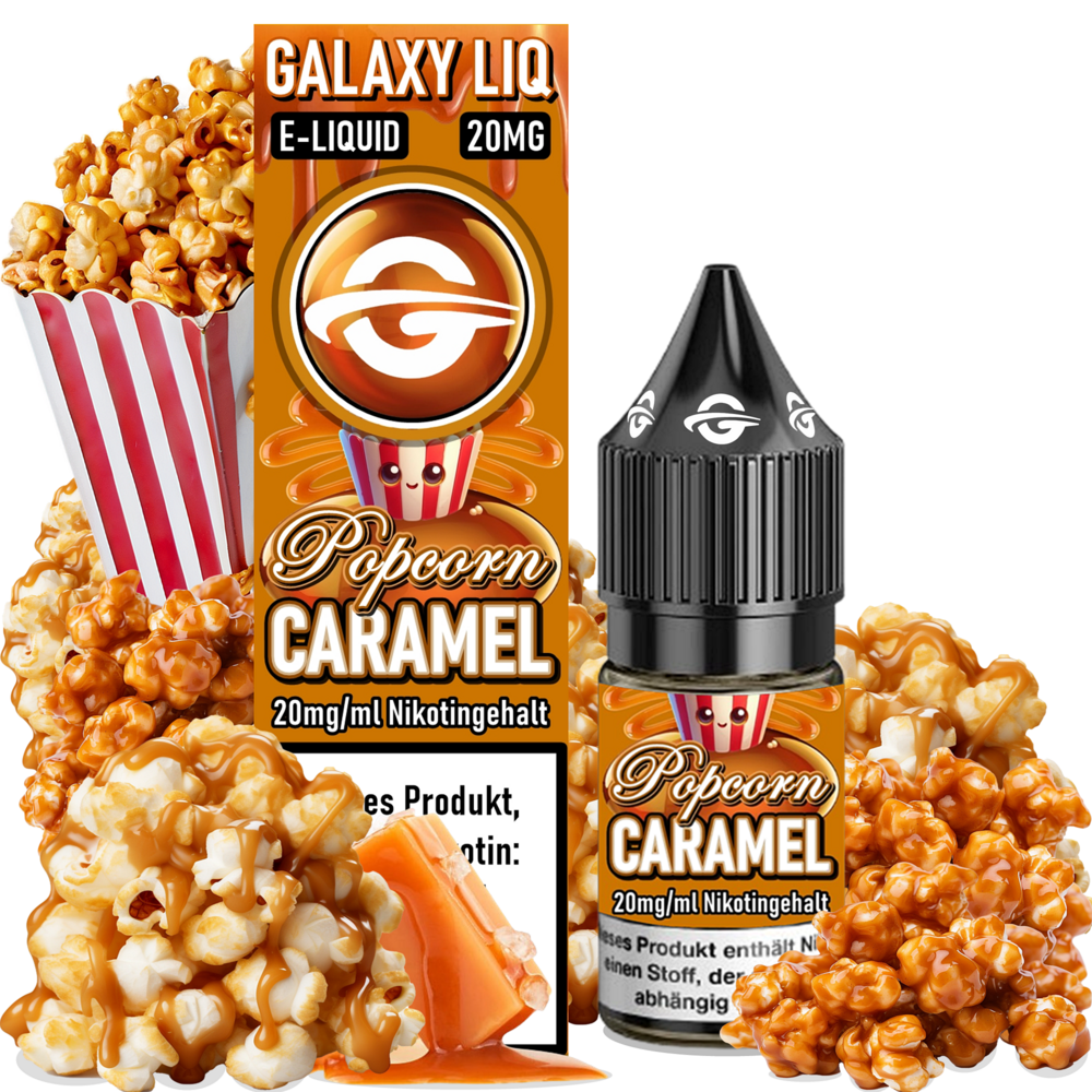 Galaxy LIQ Galaxy LIQ - Caramel Popcorn - E-Liquid - Nikotin 20 mg/ml Galaxy LIQ Galaxy LIQ - Caramel Popcorn - E-Liquid - Nikotin 20 mg/ml