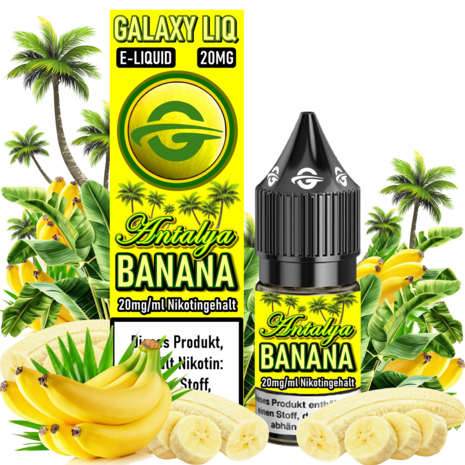 Galaxy LIQ Galaxy LIQ - Antalya Banana - E-Liquid - Nikotin 20 mg/ml Galaxy LIQ Galaxy LIQ - Antalya Banana - E-Liquid - Nikotin 20 mg/ml