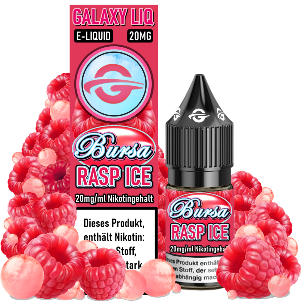 Galaxy LIQ Galaxy LIQ - Bursa Rasp Ice - E-Liquid - Nikotin 20 mg/ml Galaxy LIQ Galaxy LIQ - Bursa Rasp Ice - E-Liquid - Nikotin 20 mg/ml