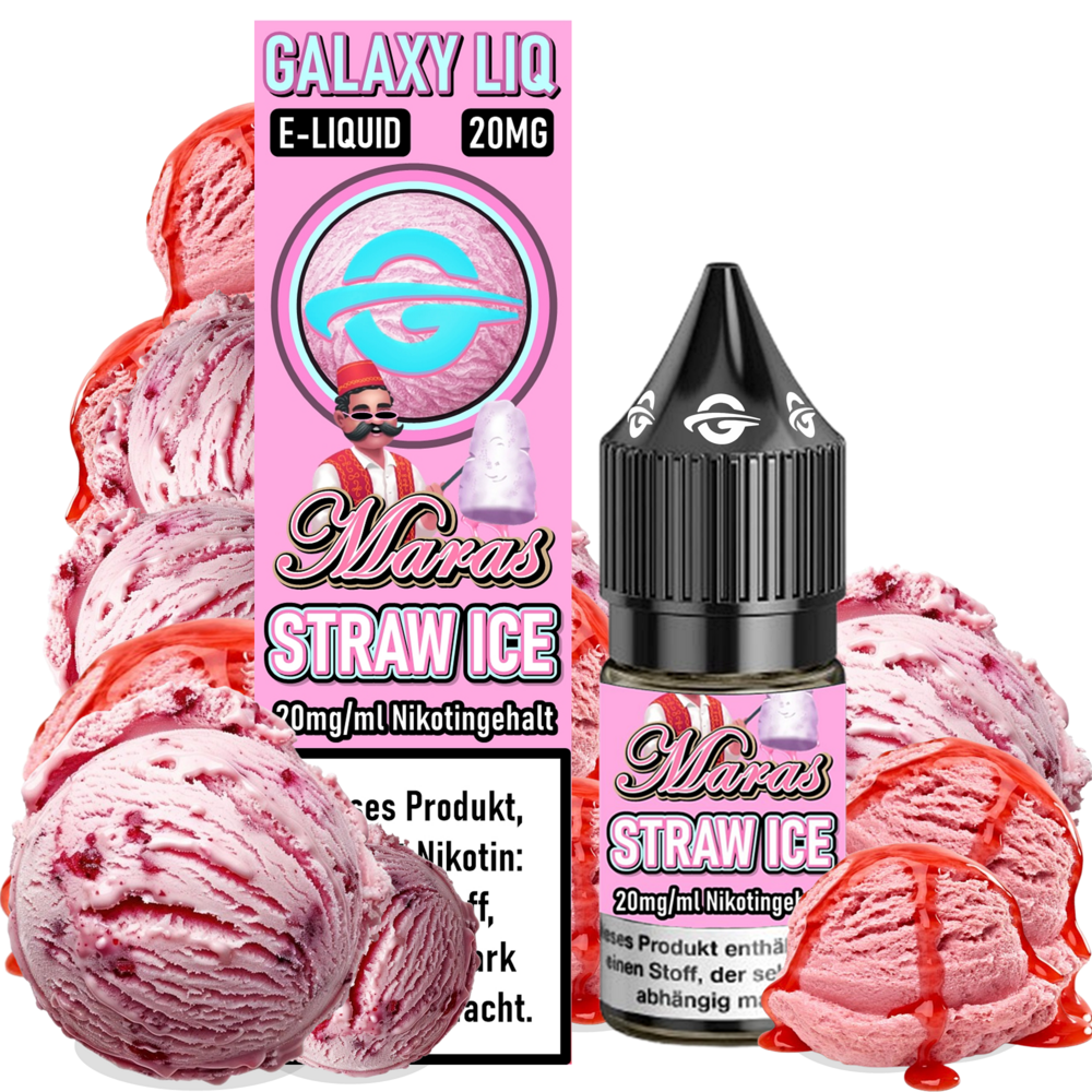 Galaxy LIQ Galaxy LIQ - Maras Straw Ice - E-Liquid - Nikotin 20 mg/ml Galaxy LIQ Galaxy LIQ - Maras Straw Ice - E-Liquid - Nikotin 20 mg/ml