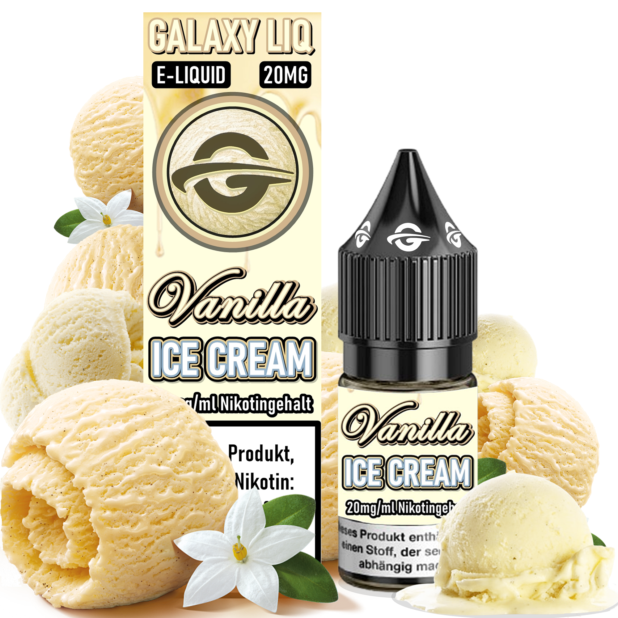 Galaxy LIQ - Vanilla Ice Cream - E-Liquid / Nikotinsalz - Nikotin 20mg