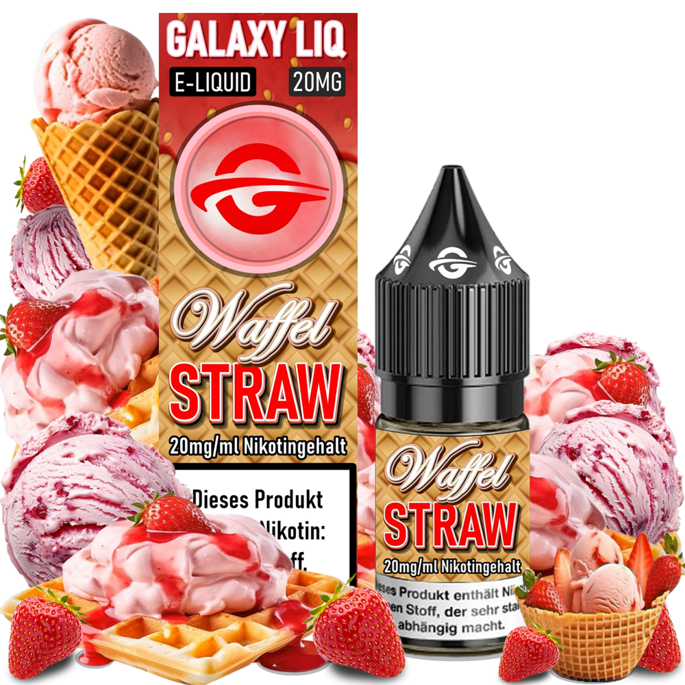 Galaxy LIQ Galaxy LIQ - Waffel Straw - E-Liquid - Nikotin 20 mg/ml Galaxy LIQ Galaxy LIQ - Waffel Straw - E-Liquid - Nikotin 20 mg/ml