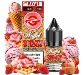 Galaxy LIQ Waffel Straw - E-Liquid - Nikotin 20 mg/ml Galaxy LIQ Waffel Straw - E-Liquid - Nikotin 20 mg/ml