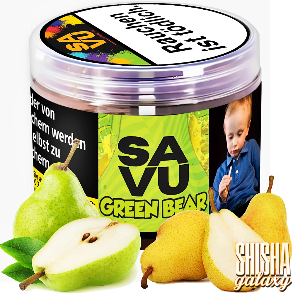 Savu Tobacco Savu Tobacco - Green Bear (200g) - Shisha Tabak Savu Tobacco Savu Tobacco - Green Bear (200g) - Shisha Tabak