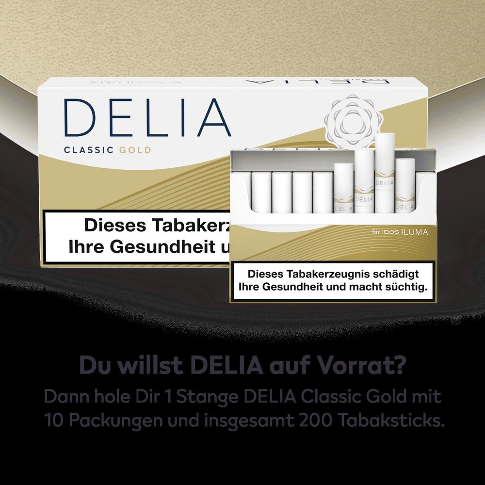 Iqos Iqos - Delia - Classic Gold (200er Pack) Iqos Iqos - Delia - Classic Gold (200er Pack)