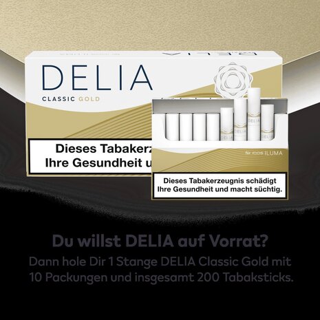 Iqos Iqos - Delia - Classic Gold (200er Pack) Iqos Iqos - Delia - Classic Gold (200er Pack)