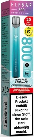 Elfbar Elfbar 800 - Blue Razz Lemonade - 800 Züge / Nikotin 20 mg - Einweg E-Zigarette Elfbar Elfbar 800 - Blue Razz Lemonade - 800 Züge / Nikotin 20 mg - Einweg E-Zigarette