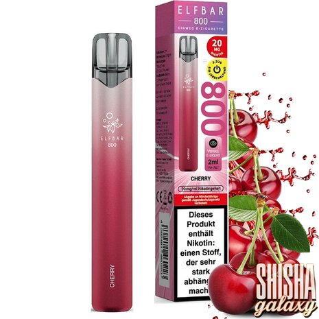 Elfbar Elfbar 800 - Cherry - 800 Züge / Nikotin 20 mg - Einweg E-Zigarette Elfbar Elfbar 800 - Cherry - 800 Züge / Nikotin 20 mg - Einweg E-Zigarette