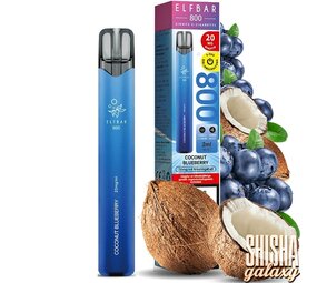 Elfbar Blueberry Coconut - 800 Züge / Nikotin 20 mg