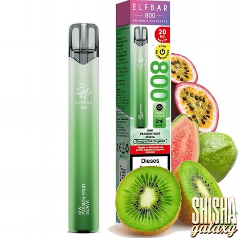 Elfbar Elfbar 800 - Kiwi Passion Fruit Guava - 800 Züge / Nikotin 20 mg - Einweg E-Zigarette Elfbar Elfbar 800 - Kiwi Passion Fruit Guava - 800 Züge / Nikotin 20 mg - Einweg E-Zigarette