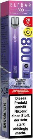 Elfbar Elfbar 800 - Strawberry Raspberry Cherry Ice - 800 Züge / Nikotin 20 mg - Einweg E-Zigarette Elfbar Elfbar 800 - Strawberry Raspberry Cherry Ice - 800 Züge / Nikotin 20 mg - Einweg E-Zigarette