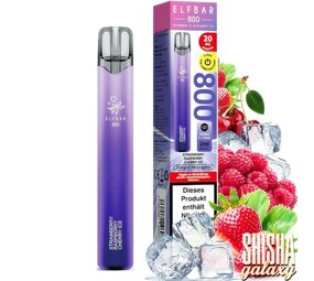 Elfbar Strawberry Raspberry Cherry Ice - 800 Züge / Nikotin 20 mg Elfbar Strawberry Raspberry Cherry Ice - 800 Züge / Nikotin 20 mg