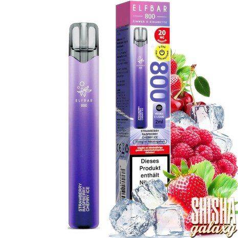 Elfbar Elfbar 800 - Strawberry Raspberry Cherry Ice - 800 Züge / Nikotin 20 mg - Einweg E-Zigarette Elfbar Elfbar 800 - Strawberry Raspberry Cherry Ice - 800 Züge / Nikotin 20 mg - Einweg E-Zigarette
