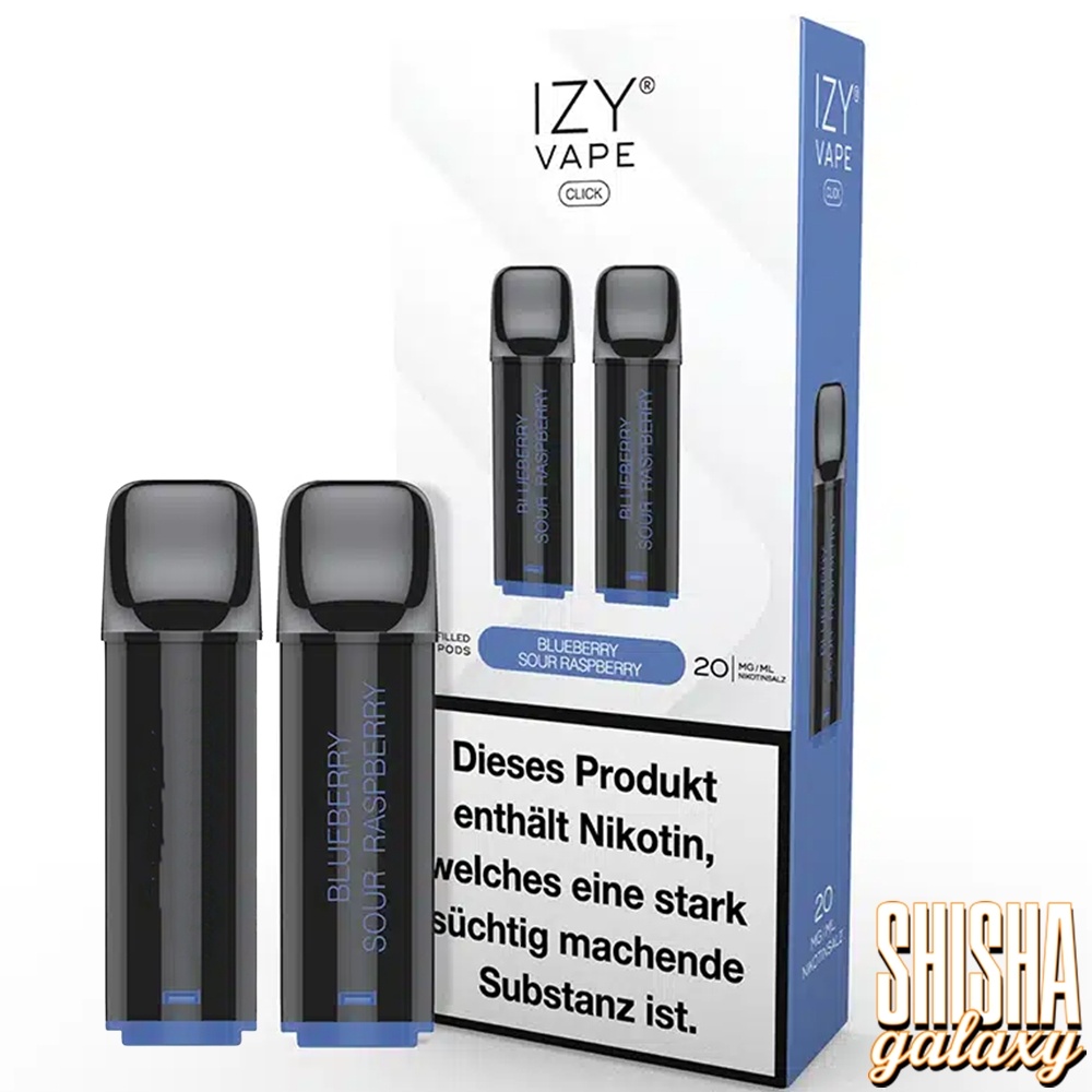Izy Vape Click - Blueberry Sour Raspberry - Liquid Pod - Nikotin 20mg -  Shisha Galaxy