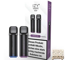 Izy Vape Click Grape Ice - Liquid Pod - Nikotin 20 mg - 2er Pack Izy Vape Click Grape Ice - Liquid Pod - Nikotin 20 mg - 2er Pack