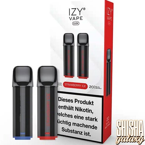 Izy Vape Click Izy Vape Click - Strawberry Ice - Liquid Pod - 2 ml - Nikotin 20 mg - 2er Pack (4ml)