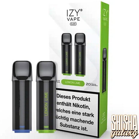 Izy Vape Click Izy Vape Click - Lemon Lime - Liquid Pod - 2 ml - Nikotin 20 mg - 2er Pack (4ml) Izy Vape Click Izy Vape Click - Lemon Lime - Liquid Pod - 2 ml - Nikotin 20 mg - 2er Pack (4ml)