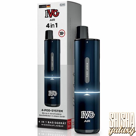 IVG IVG Air 4in1 - Pod Kit - Akku 1100 mAh - Black - 4 Pod System - E-Zigarette