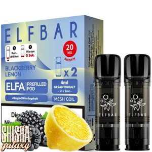 Elf Bar ELFA - Blackberry Lemon - Liquid Pod - Nikotin 20 mg - 2er Pack