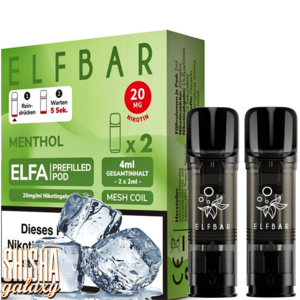 Elf Bar ELFA - Menthol - Liquid Pod - Nikotin 20 mg - 2er Pack