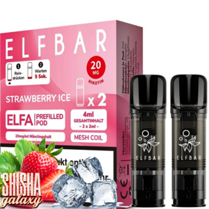 Elf Bar ELFA - Strawberry Ice - Liquid Pod - Nikotin 20 mg - 2er Pack