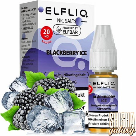Elfliq ELFLIQ / Elfbar - Blackberry Ice - E-Liquid - Nikotin 20 mg/ml Elfliq ELFLIQ / Elfbar - Blackberry Ice - E-Liquid - Nikotin 20 mg/ml