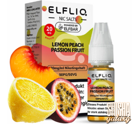Elfliq Lemon Peach Passion Fruit - E-Liquid - Nikotin 20 mg/ml Elfliq Lemon Peach Passion Fruit - E-Liquid - Nikotin 20 mg/ml