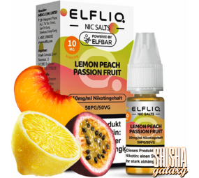 Elfliq Lemon Peach Passion Fruit - E-Liquid - Nikotin 10 mg/ml Elfliq Lemon Peach Passion Fruit - E-Liquid - Nikotin 10 mg/ml