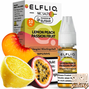 Elfliq Lemon Peach Passion Fruit - Liquid - Nikotin 10 mg/ml