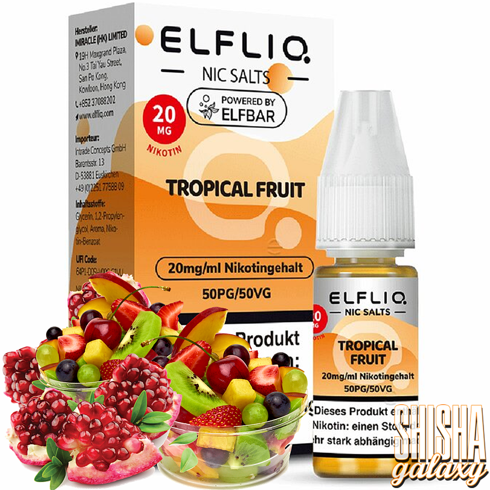 Elfliq ELFLIQ / Elfbar - Tropical Fruit - E-Liquid - Nikotin 20 mg/ml Elfliq ELFLIQ / Elfbar - Tropical Fruit - E-Liquid - Nikotin 20 mg/ml