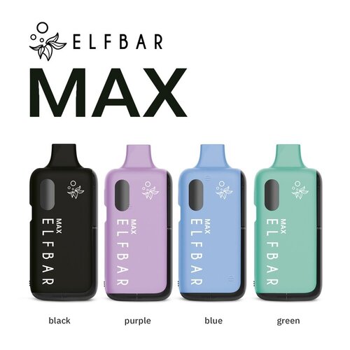 Elf Bar Elfbar MAX - Basisgerät - Akku 650 mAh - Green (Wiederaufladbare Mehrweg E-Zigarette)