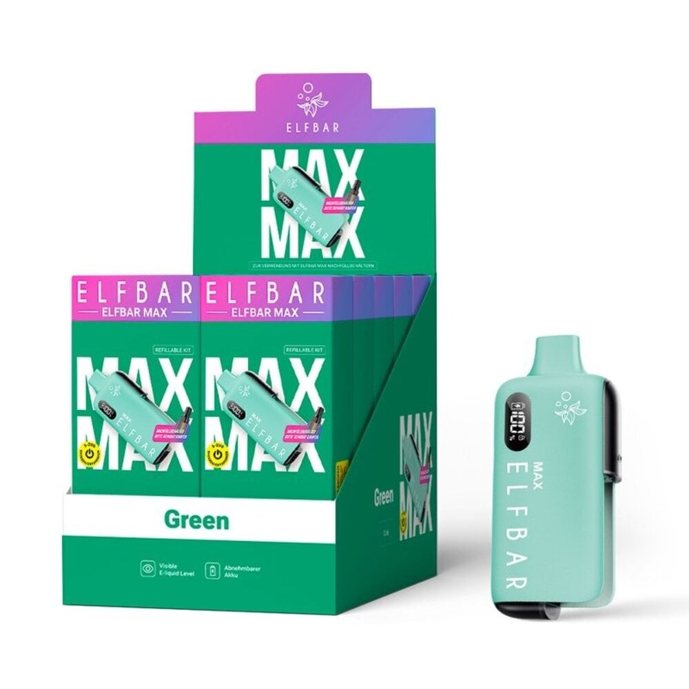 Elfbar Elfbar MAX - Basisgerät - Akku 650 mAh - Green - E-Zigarette