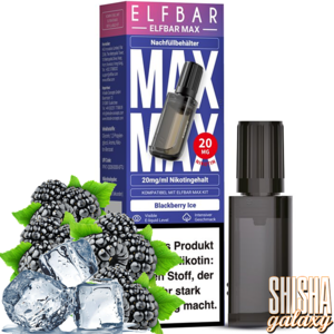 Elf Bar Elfbar MAX - Blackberry Ice - Liquid Container Pod - Nikotin 20 mg