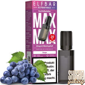 Elf Bar Elfbar MAX - Grape - Liquid Container Pod - Nikotin 20 mg