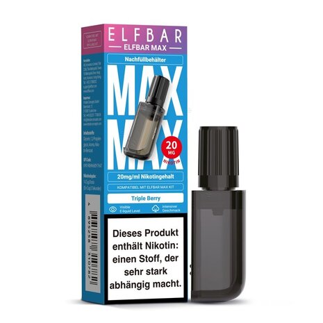 Elfbar Elfbar MAX - Triple Berry - Nachfüllbehälter/Liquid Pod - Nikotin 20 mg (10ml)