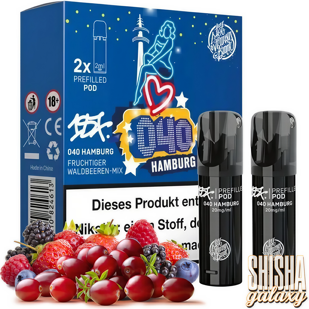 187 Strassenbande 187 Strassenbande - 040 Hamburg - Liquid Pod - 2 ml / Nikotin 20 mg - 2er Pack (4ml)