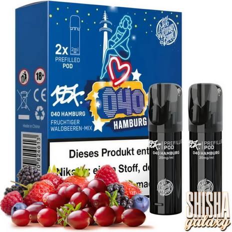 187 Strassenbande 187 Strassenbande - 040 Hamburg - Liquid Pod - 2 ml / Nikotin 20 mg - 2er Pack (4ml)