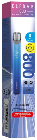 Elfbar Elfbar 800 - Blueberry - 800 Züge / Nikotinfrei - Einweg E-Zigarette